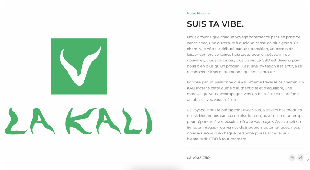 Nouvelle page À propos de nous de La Kali CBD